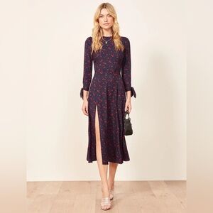 Reformation Zelda Anaheim Poppy Midi